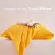 Pillow Cases Queen - Yellow Slip Pillow Cases for Hair and Skin 2 Pack 20x30 inches,Soft Chill & Breathable Pillow Cover with Envelope Closure