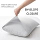 Pillow Cases King Size Set of 2, Tufted and Super Soft Boho Pillowcase with Envelope Closure, 20x36 inches, Grey
